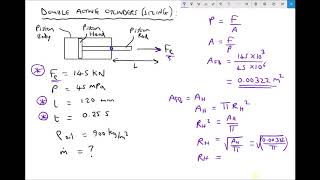 Sizing Hydraulic Cylinders and Selecting Pumps Based on Force Requirements [upl. by Idden]