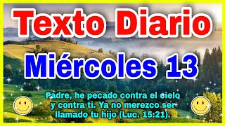 Texto diario miércoles 13 de septiembre 2023 ✅ texto diario 🔴 TEXTO DIARIO de Hoy [upl. by Esiuolyram]