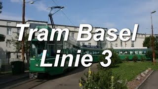 Video Straßenbahnlinie 3 der Basler VerkehrsBetriebe BVB im Jahr 2012 [upl. by Netsirk740]