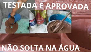 TINTA CASEIRA APENAS COM 2 INGREDIENTES APROVA DÁGUA TESTADA E APROVADA NAO SOLTA COM ÁGUA [upl. by Barbie]