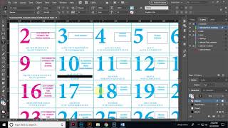 How to create Calendar Pads from scratch using InDesign CC 2018 [upl. by Fredrika456]