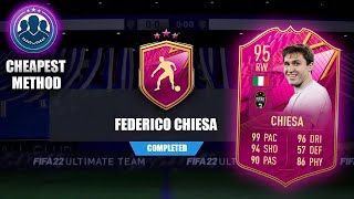 FIFA 22  FEDERICO CHIESA SBC CHEAPEST SOLUTION NO LOYALTY 😱🔥 [upl. by Kliment]