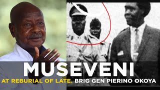 PRESIDENT MUSEVENI ATTENDS THE REBURIAL OF THE LATE BRIG GEN PIERINO OKOYA IN GULU DISTRICT [upl. by Nauqit]