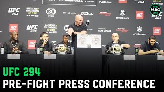 UFC 294 PreFight Press Conference Full [upl. by Quartis]