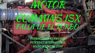 Cummins ISX problema con el turbo tirando aceite fallando no trabaja quema aceite ISX ISX 15 [upl. by Viviene611]