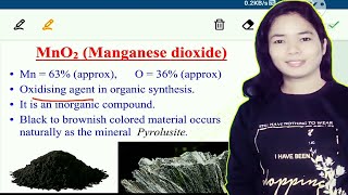 MnO2 Oxidation  Industrial uses of MnO2  Amethyst formation [upl. by Anilat966]