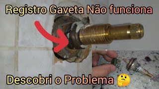 Registro de Gaveta Não fecha e Não Abre Aprenda como Consertar 👷 Faça você mesmo [upl. by Eixel857]