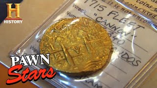 Pawn Stars TREASURE UNCOVERED 1715 Spanish Gold Worth a Fortune Season 2  History [upl. by Parrott]