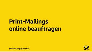 Mailing erstellen – einfach amp schnell  Tutorial PrintMailingPlanner  Deutsche Post [upl. by Knah]