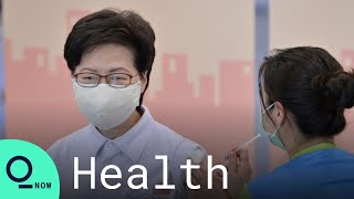 Coronavirus Hong Kong Leader Carrie Lam Gets Chinas Sinovac Vaccine [upl. by Knowles327]