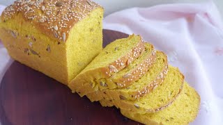 Pumpkin Bread  Semolina bread  Rava Bread  Suji Bread  No Maida Bread [upl. by Edan]