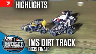 BC39 Finale  USAC Midgets at Indianapolis Motor Speedway Dirt Track 92924  Highlights [upl. by Libove]