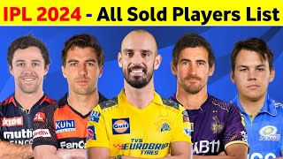 IPL Auction 2024  IPL 2024 Sold Players List  IPL 2024 Auction Highlights [upl. by Ecidnak]