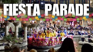 Texas Cavaliers Fiesta River Walk Parade 2024  San Antonio TX Highlights [upl. by Eydnarb]