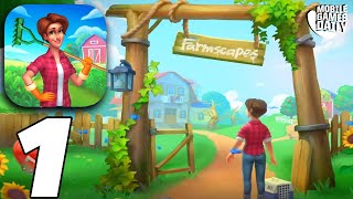 FARMSCAPES Gameplay Walkthrough Part 1  Day 1 iOS Android [upl. by Clein]