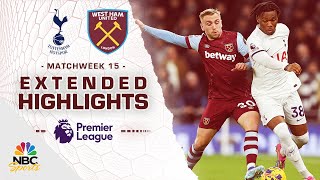 TOTTENHAM HOTSPUR 12 WEST HAM  PREMIER LEAGUE HIGHLIGHTS [upl. by Anidan119]