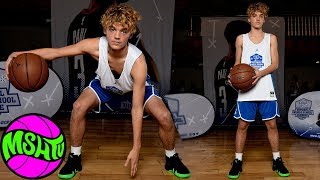 Gabe Herling has COURT VISION amp HANDLES  2018 CP3 National Middle School Combine [upl. by Azilem]