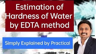 Estimation of Hardness of water by EDTA Titration [upl. by Solokin288]