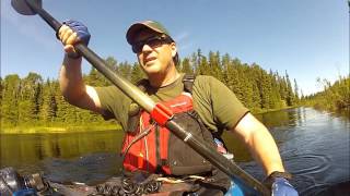 Kayak Upper Matawin River Moose Northwestern Ontario [upl. by Etnaihc]