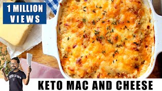 Keto Mac and Cheese Cauliflower Cheese  Keto Recipes  Headbangers Kitchen [upl. by Tullius]