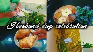 தமிழில் Husband day celebration❤️  surprise gift  special lunch  Diy ideas  samosa recipe [upl. by Salkcin]