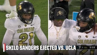 Shilo Sanders EJECTED for targeting vs UCLA  ESPN College Football [upl. by Fadas]