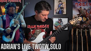 Iron Maiden  The Writing On The Wall Adrian Smiths LIVE Solo Cover [upl. by Anwahsed]