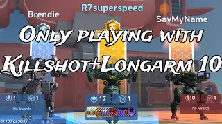 Mech Arena only playing with KillshotLongarm 10 op gameplay video [upl. by Leira]