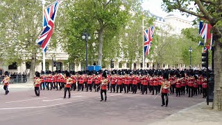 Trooping The Colour Major Generals Review 2023 Troops arriving and Departing [upl. by Nel407]