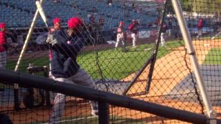 Miguel Sano takes batting practice at Steinbrenner Field [upl. by Ainimre235]