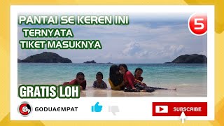 Pantai Tanjung aan yang bersih bening dan eksotis  tiket masuknya gratis [upl. by Adnirem]