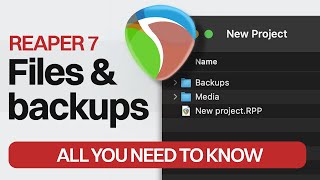 REAPER 7 How to properly save projects Project Files Backups Autosaves and Reapeaks [upl. by Ehtyde]