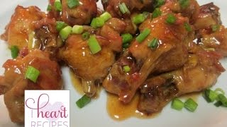 Sweet and Sour Chicken Wings  I Heart Recipes [upl. by Buzzell]