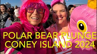 NY Polar Bear Plunge Coney Island you have to try this New York New Years Day  Jan 1 2024 [upl. by Ronoel717]