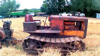 1946 Fowler FD3 3Cyl Diesel Crawler Tractor 35HP with Salopian Baler [upl. by Yenetruoc831]