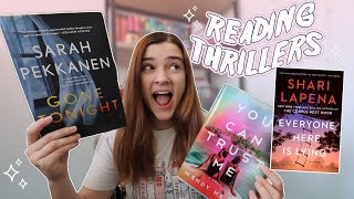 Reading 3 NEW Thrillers  Reading Vlog ✨ [upl. by Shivers]