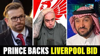 SAUDI ARABIAN PRINCE SUPPORTS LIVERPOOL BID [upl. by Onailimixam]