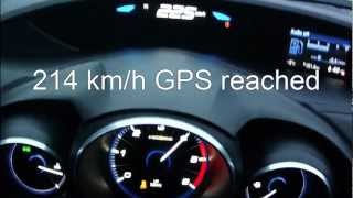 Honda Civic 2013 16 iDTEC  acceleration 0200 kmh  Vmax test [upl. by Wharton]