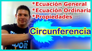 🔴 CIRCUNFERENCIA TODO lo que NECESITAS SABER Curso de GEOMETRÍA ANALÍTICA desde CERO [upl. by Bensky218]