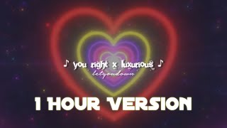 You right x Luxurious slowed  reverb 1 Hour Version [upl. by Donetta649]