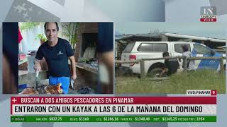 Buscan a dos amigos pescadores en Pinamar entraron con Kayak a las 6 de la mañana del domingo [upl. by Hctud]