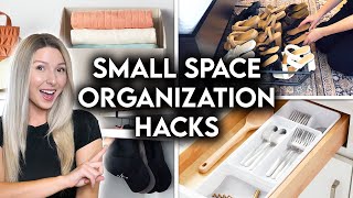 10 SMALL SPACE ORGANIZATION IDEAS  SPACE SAVING HOME HACKS [upl. by Diane-Marie]