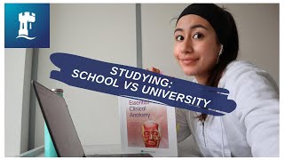 Vlog Studying at university vs studying at schoolcollege [upl. by Hummel]