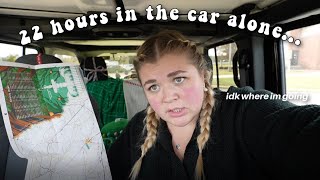 i took a 22 hour roadtrip ALONE sleighing the road vlogmas day 20 [upl. by Iphigeniah]