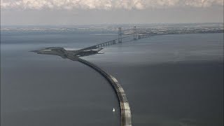 Danimarca cosè il ponte sul Great Belt 18 km di autostrada e ferrovia tra due isole [upl. by Thadeus]