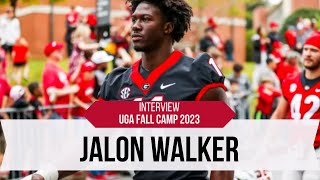 Jalon Walker is making tremendous strides as a UGA linebacker [upl. by Norej96]