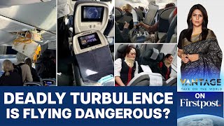 Watch Turbulence on European Flight Throws Man into Overhead Bin  Vantage with Palki Sharma [upl. by Mowbray]