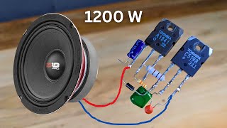 DIY Powerful Amplifier C5198 and A1941 Transistors No IC Simple circuit [upl. by Ludwig]