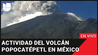 🌋 Volcán Popocatépetl en México Mira en vivo su actividad 💨🔥 [upl. by Haizek]