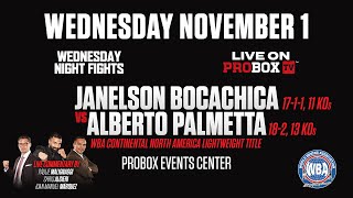 Live on ProboxTV Janelson Bocachica VS Alberto Palmetta [upl. by Eiznek]